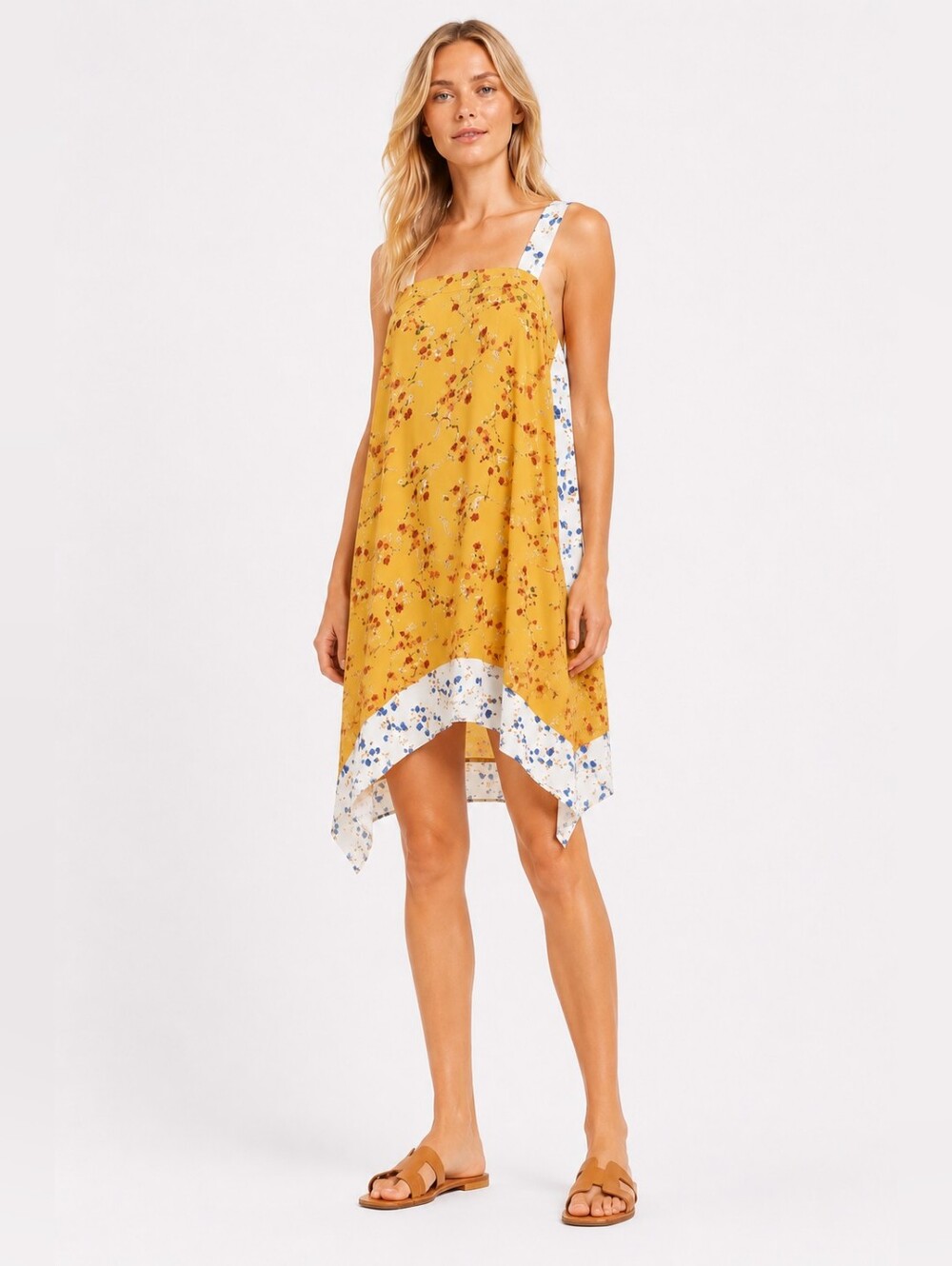 [LAST]NWT Zara Size S Asymmetric Floral Boho Dress